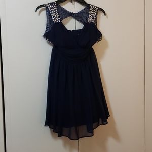 Navy blue prom dress